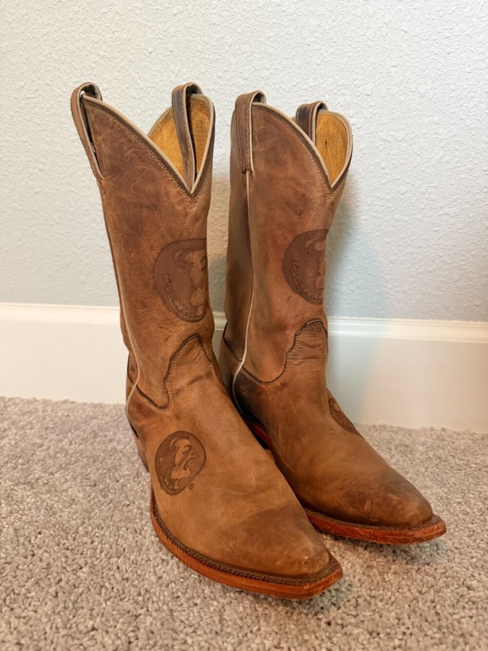 Nocona FLORIDA STATE FSU Cowboy Boots Leather | Size 9
